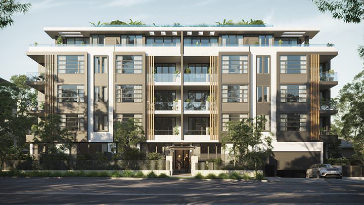 Tara Lane Cove apartment exterior 3D project
